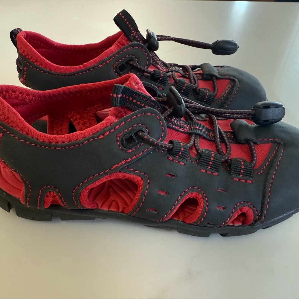Jumping Beans Black and Red Kids Water Shoes